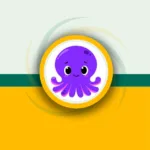 Cute purple octopus mascot illustration symbolizing user-friendly AI technology in Pictory AI Review