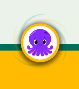 Cute purple octopus mascot illustration symbolizing user-friendly AI technology in Pictory AI Review